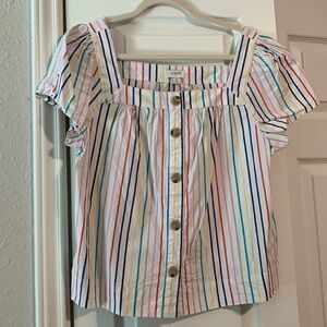 JCREW Squareneck Blouse